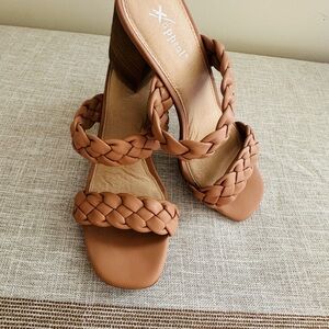 Xappeal Beige Braided Heels